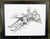 Limited Edition Military Illustrations Signed by Artist: German WWI MG-08 with Sled Mount & Trench Armor Original Items
