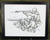 Limited Edition Military Illustrations Signed by Artist: U.S. WWII 1919A4 Browning with M1 Garand Rifle Original Items