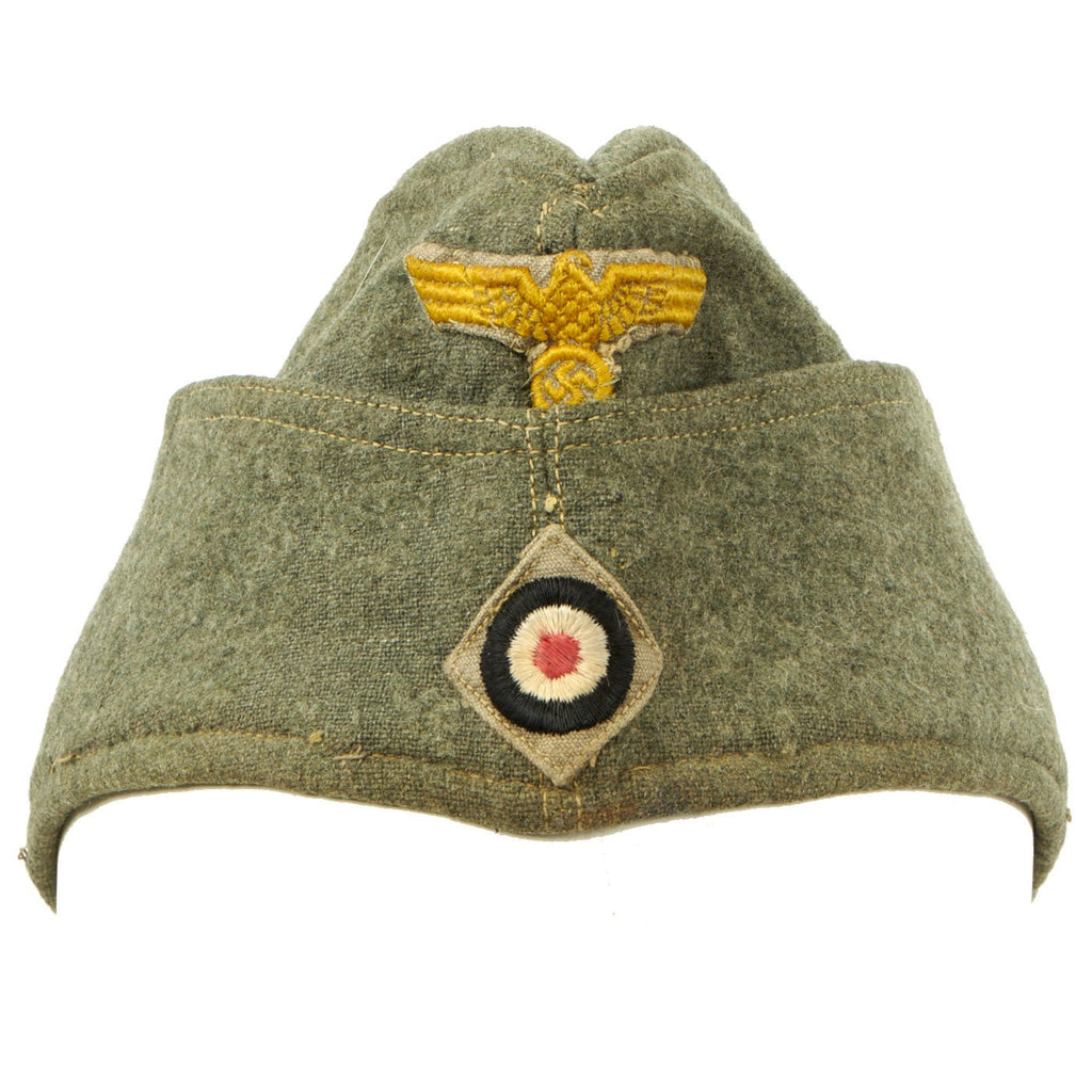Original German WWII French made Kriegsmarine Coastal Artillery M38 Overseas Cap by S.O.G.E.C.O. - size 56 Original Items