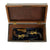 Original British 18th Century Three Barrel Flintlock Pistols Concealed in Tea Caddy - Named to Sydney Family Original Items