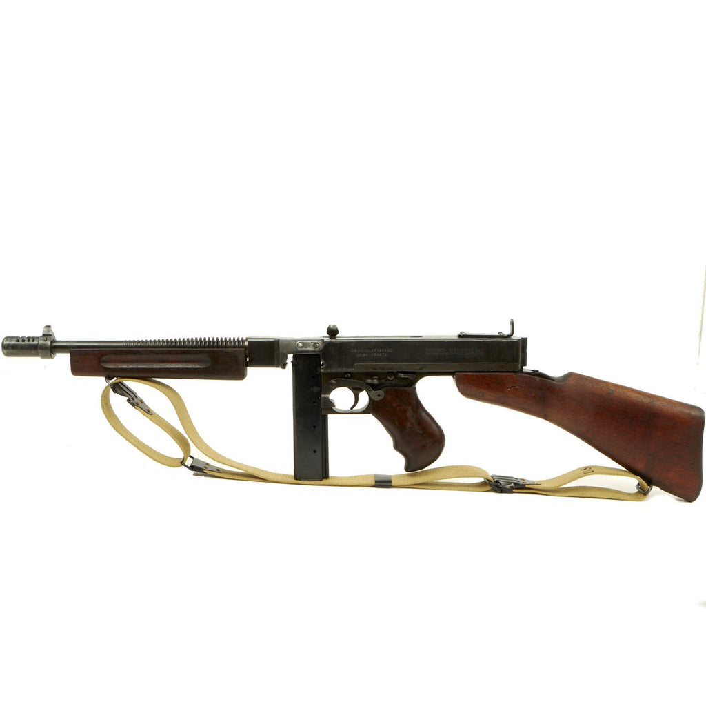 Original U.S. WWII Thompson M1928A1 Display Submachine Gun Serial NO.S-424978 - Original WW2 Parts Original Items