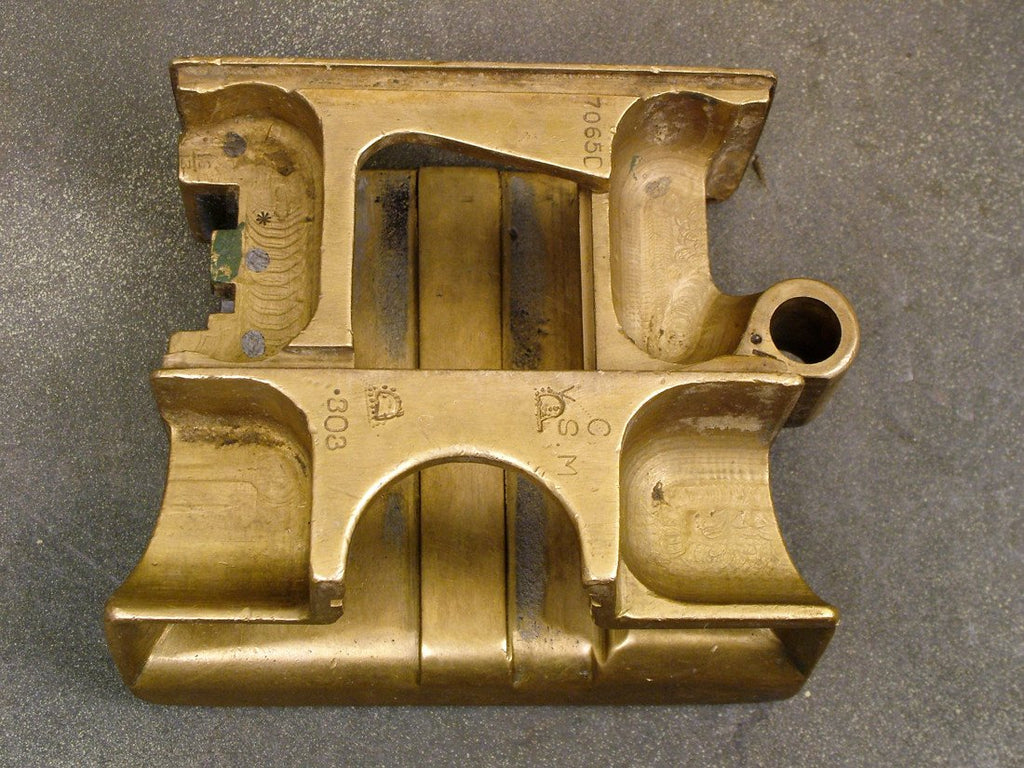 Vickers Feed Block Body, All Brass, Stripped Original Items