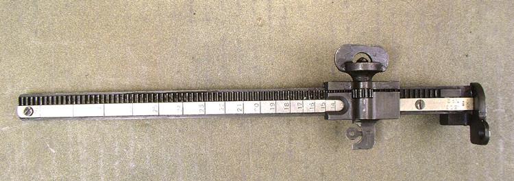 British Vickers MMG Rear Sight Assembly & Range Scale: MKIII** (type 2) Original Items