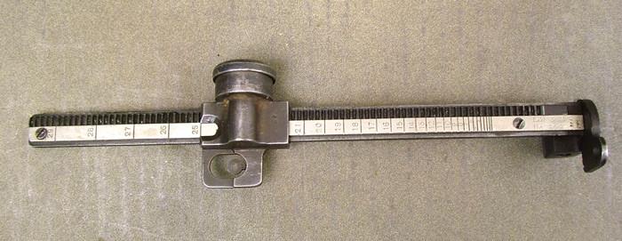 British Vickers MMG Rear Sight Assembly & Range Scale: MKIV (type 3) Original Items