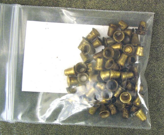 British Vickers MMG Belt Repair Rivets: Approx 50 Original Items