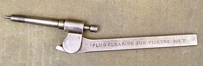 British Vickers MMG Clearing Plug: Machined Flat Handle Original Items
