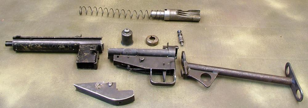 Original British WWII Sten Mark III Parts Set Original Items