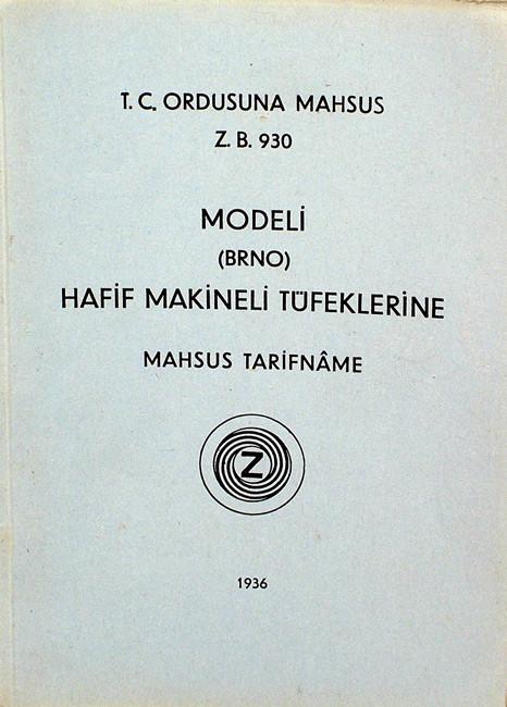 Manual: ZB 26 (ZB 30) Original Prewar Issue: Grade 2 Original Items