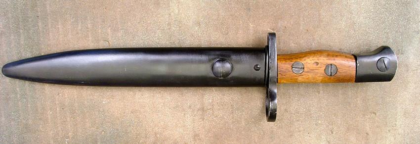 British Enfield No.5 Jungle Carbine Bayonet w/ Scabbard: Standard Grade New Made Items