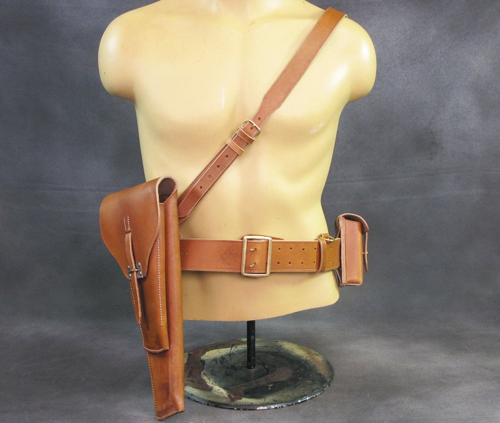 Belgian Pre-WWII Browning High-Power Stock Rig & Leather Harness Set New Made Items
