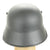 German WWI M18 Steel Ear Cut Out Helmet with Leather Liner New Made Items