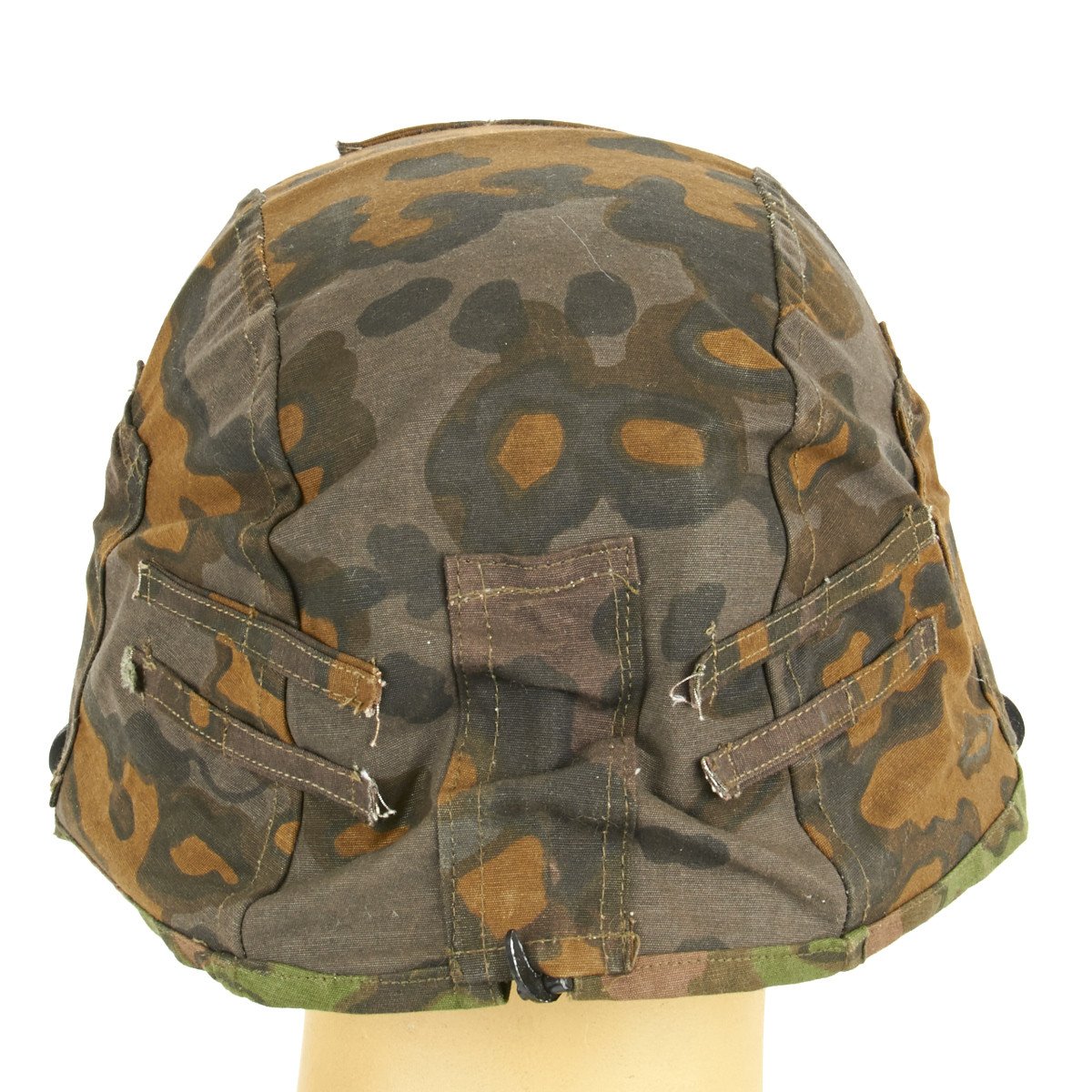 German WWII Helmet Cover with Steel Hooks Reversible Summer and Autumn ...