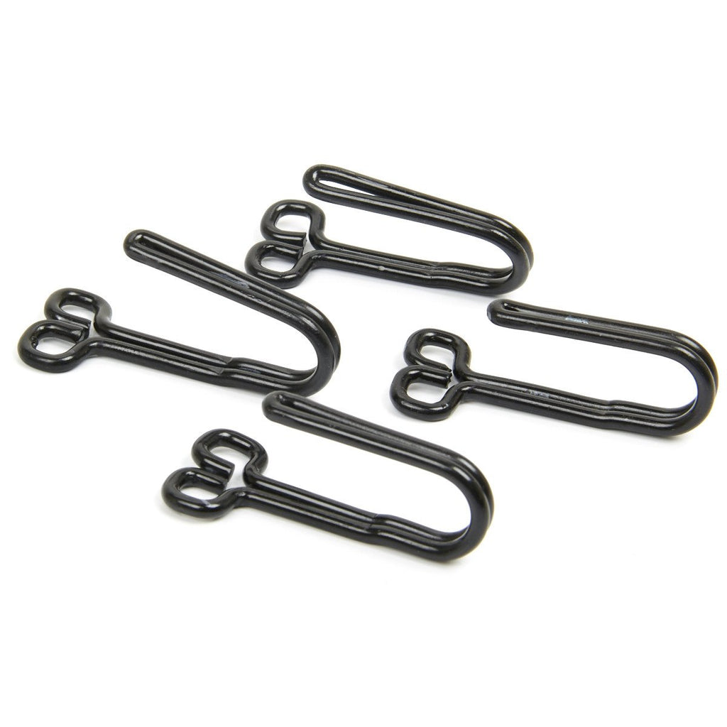 German WWII Tunic Aluminum Belt Hooks- Black (Set of 4) New Made Items