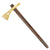 Native American 19th Century Smoking Tomahawk - Engraved Brass head with Weeping Heart Cutout New Made Items