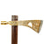 Native American 19th Century Smoking Tomahawk - Engraved Brass head with Weeping Heart Cutout New Made Items