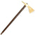 Native American 19th Century Smoking Tomahawk - Brass head with Weeping Heart Cutout New Made Items