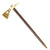 Native American 19th Century Smoking Tomahawk - Brass head with Weeping Heart Cutout New Made Items
