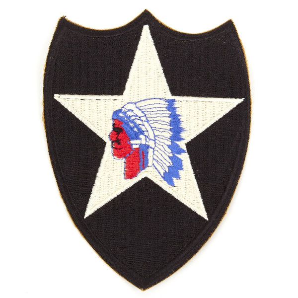 U.S. WWII 2nd Infantry Division Shoulder Patch - Indianhead ...