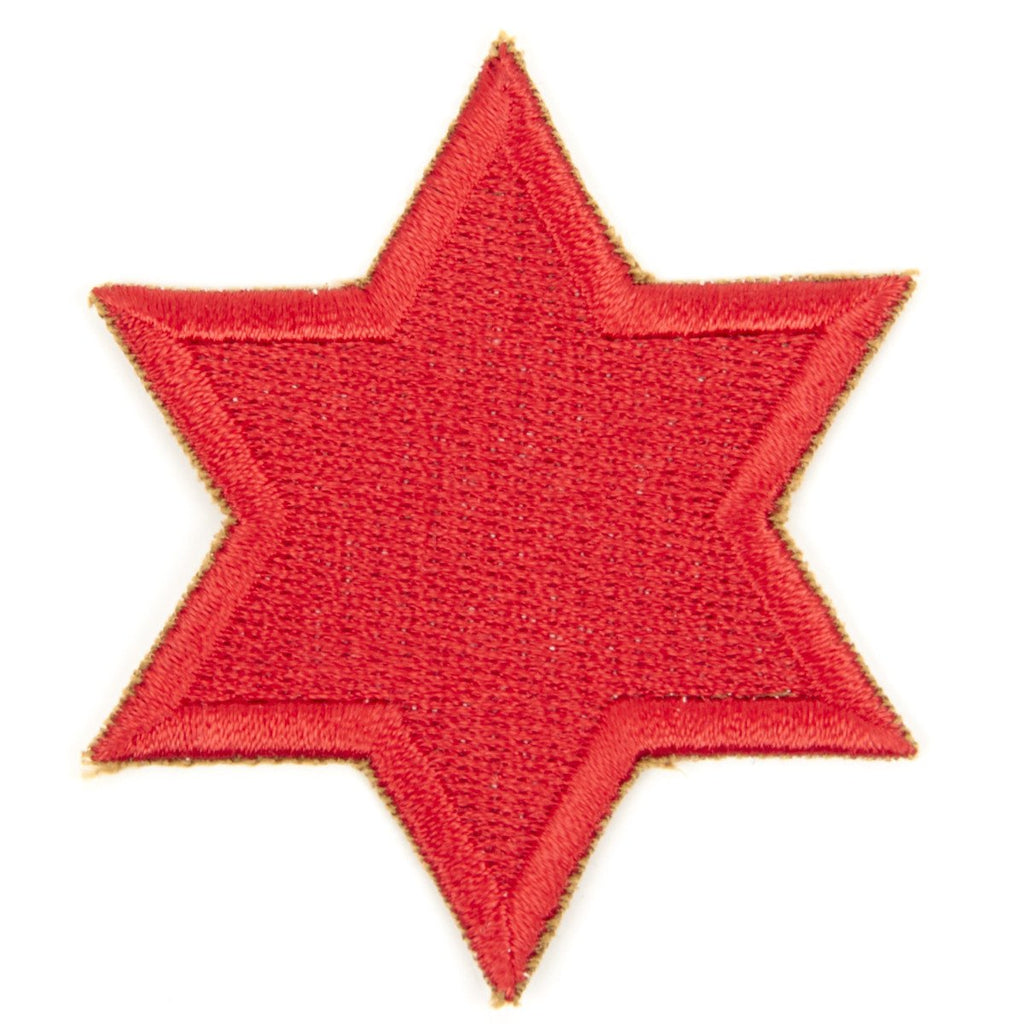 U.S. WWII 6th Infantry Division Shoulder Patch - Red Star New Made Items