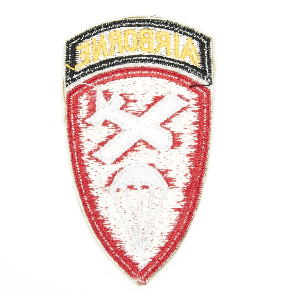 US Airborne Flag Patch - WW2 D-Day Paratrooper Insignia, Handmade, 4.5x6.5 Inch Army Patch