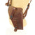 U.S. WWII .45 Cal M7 Shoulder Holster Rig- Brown Leather Embossed USMC- Genuine lift-the-dot closures New Made Items
