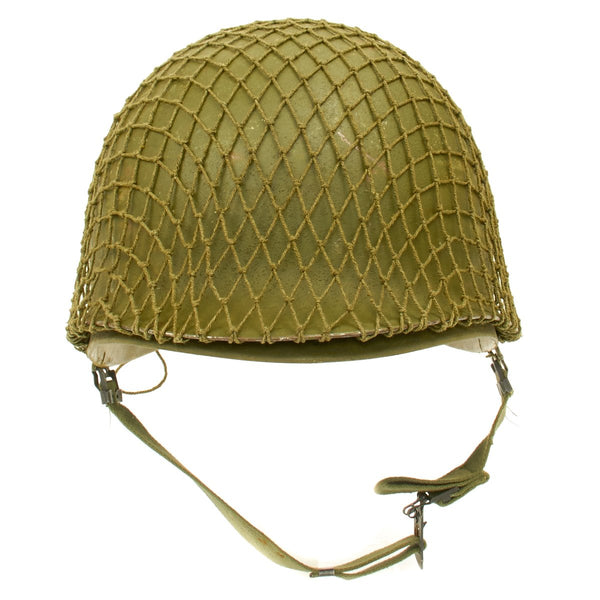 U.S. WW2 O.D. Green Helmet Net with Drawstring – International Military ...