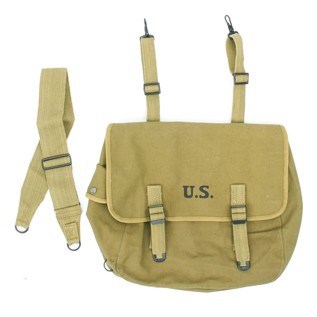 U.S. WWII M1936 Musette Bag with Shoulder Strap New Made Items
