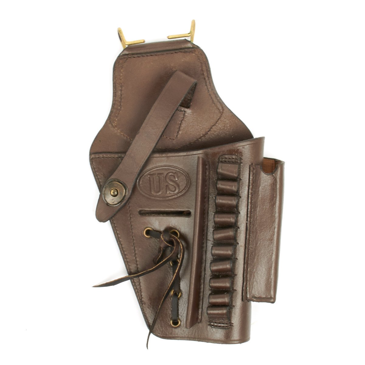 レザーヒップホルスターLeather hip holster, natural U.S. Beretta 92 Model Brown Leather Hip Holster with Laser