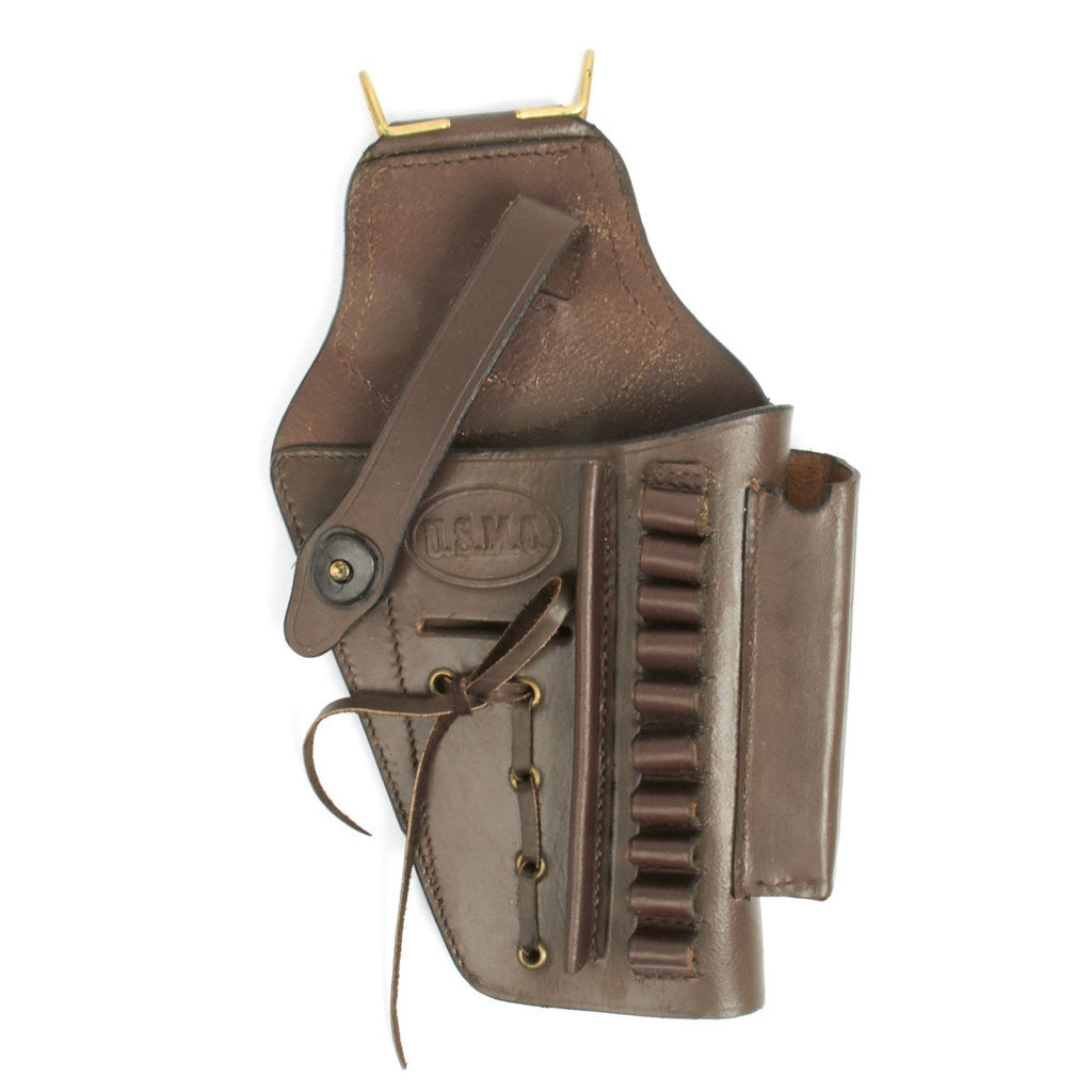 U.S. Beretta 92 Model Brown Leather Hip Holster with Laser Sight Option- Embossed U.S.M.C New Made Items