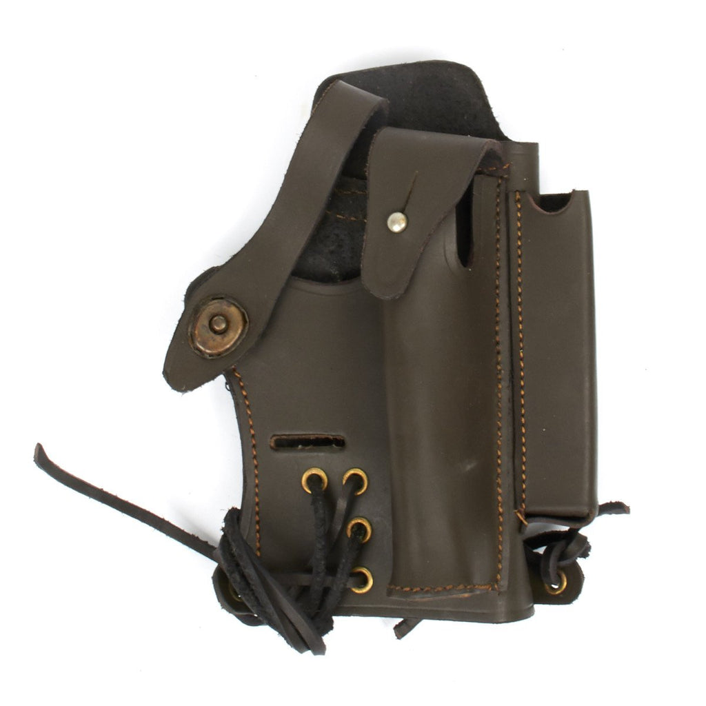 U.S. Walther P-22 Compatible Holster with Mag and Silencer Pockets- Brown Leather New Made Items