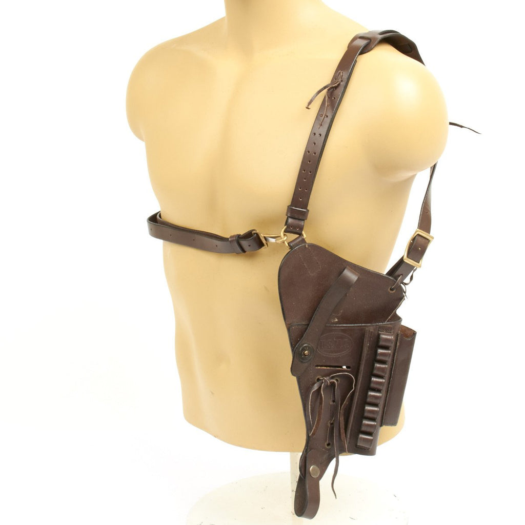 U.S. 1911 .45 cal Brown Leather Shoulder Pistol Holster with Laser Sight Option- U.S.M.C Original Items