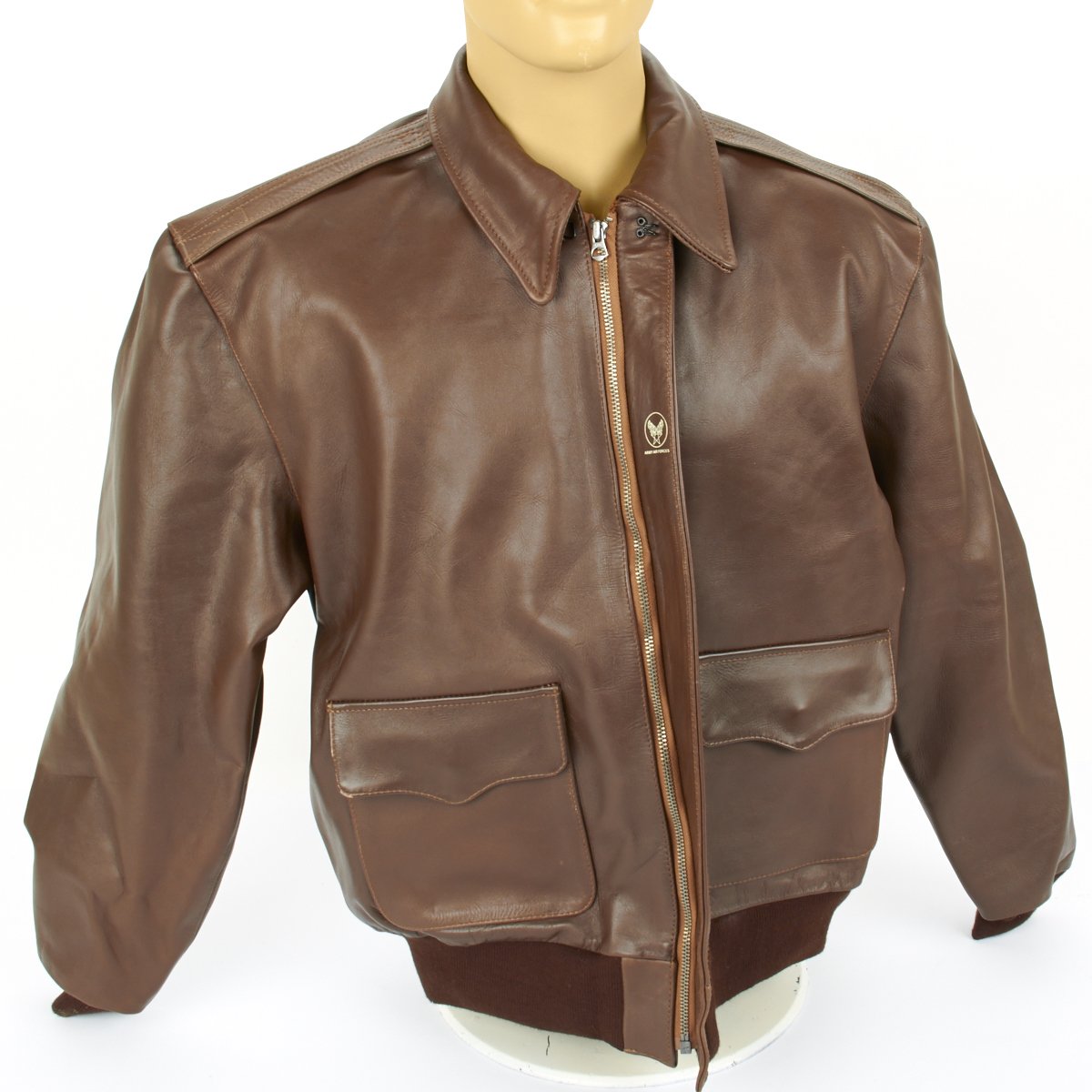 U S WWII Army Air Force USAAF Type A 2 Flight Jacket Genuine Russet u-s-wwii-army-air-force-usaaf-type-a-2-flight-jacket-genuine-russet