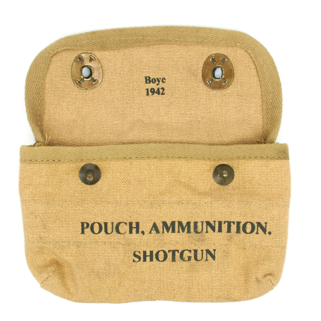 Old Post Shell Pouch U.S. WWII Khaki Shotgun Shell Pouch – International Military Antiques