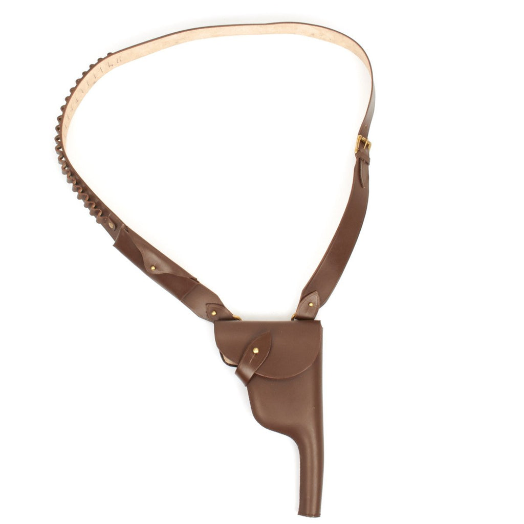 German WWI Mauser C96 Pistol Leather Holster with Bandolier New Made Items