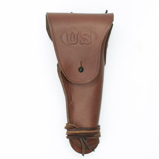 U.S. WWII M1916 1911 .45 cal Brown Leather Hip Holster Embossed US New Made Items