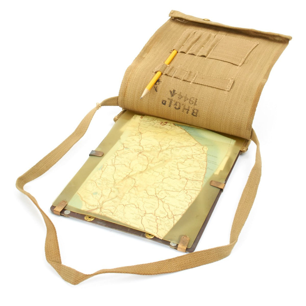 Original British WWII Officer Map Case - WWII Dated Original Items