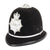 British Bobby Police Helmet Rose Top and Hertfordshire Constabulary Plate Original Items