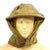Original British WWII Brodie Helmet Waxed Camo Cover with Havelock Original Items