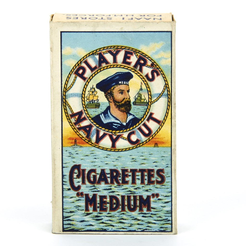 Original WWII British Navy Cut Cigarette Pack- Unissued Original Items