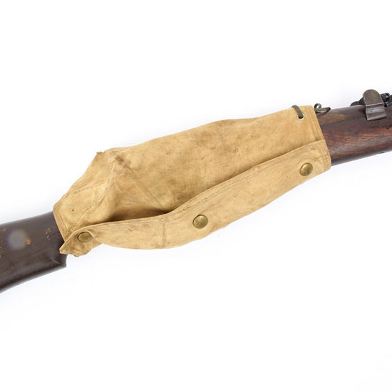 Original British WWI Enfield SMLE Rifle Action Cover- Dated and Regimentally Marked Original Items