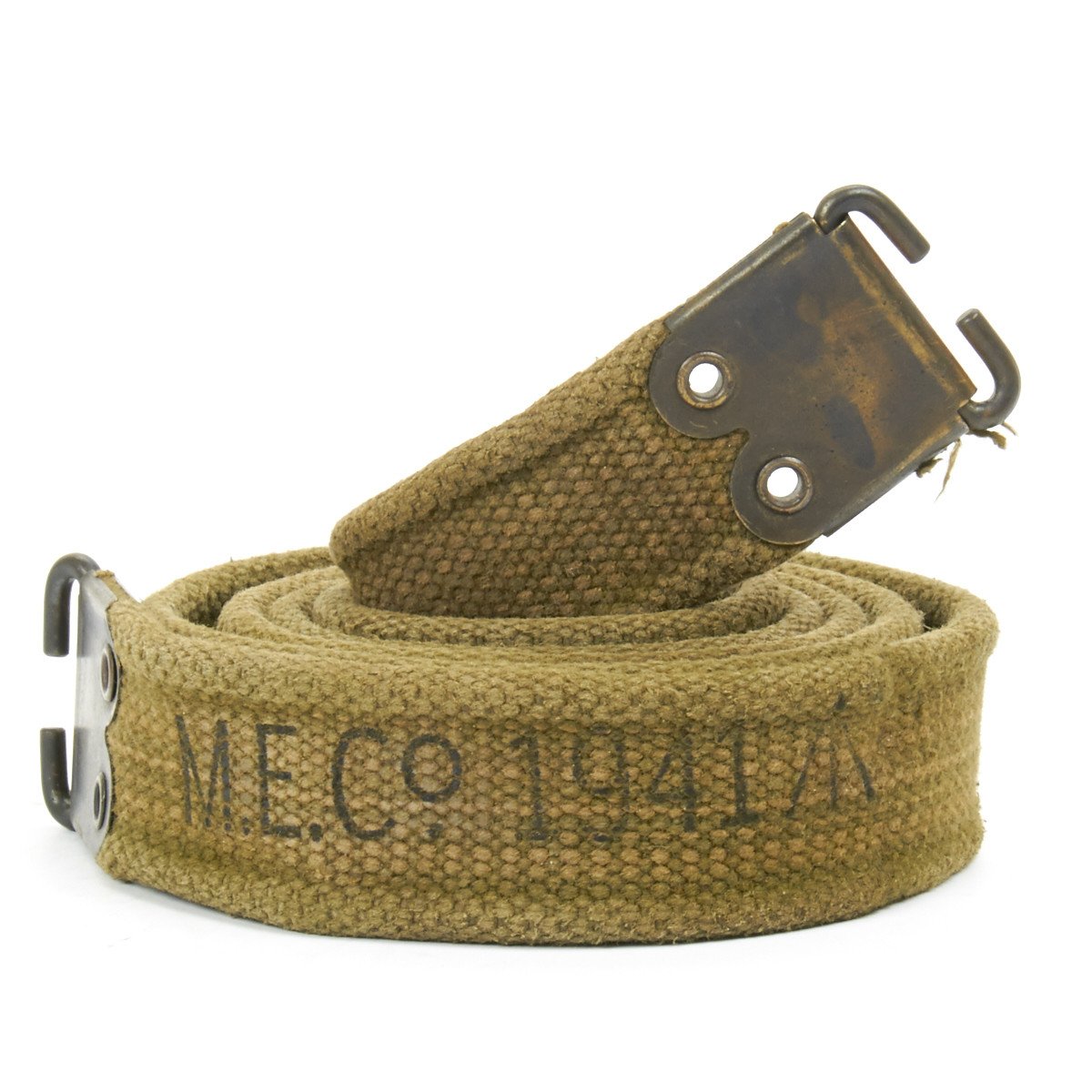 Original WWII British Enfield SMLE Rifle OD Green Web Sling with