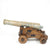 Original Late 18th Century Bronze 2-Pounder Cannon with Oak Naval Carriage Original Items