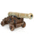 Original Late 18th Century Bronze 2-Pounder Cannon with Oak Naval Carriage Original Items