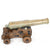 Original Late 18th Century Bronze 2-Pounder Cannon with Oak Naval Carriage Original Items