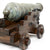 Original 1780 Bronze 6-Pounder Saker Cannon with Oak Naval Carriage Original Items