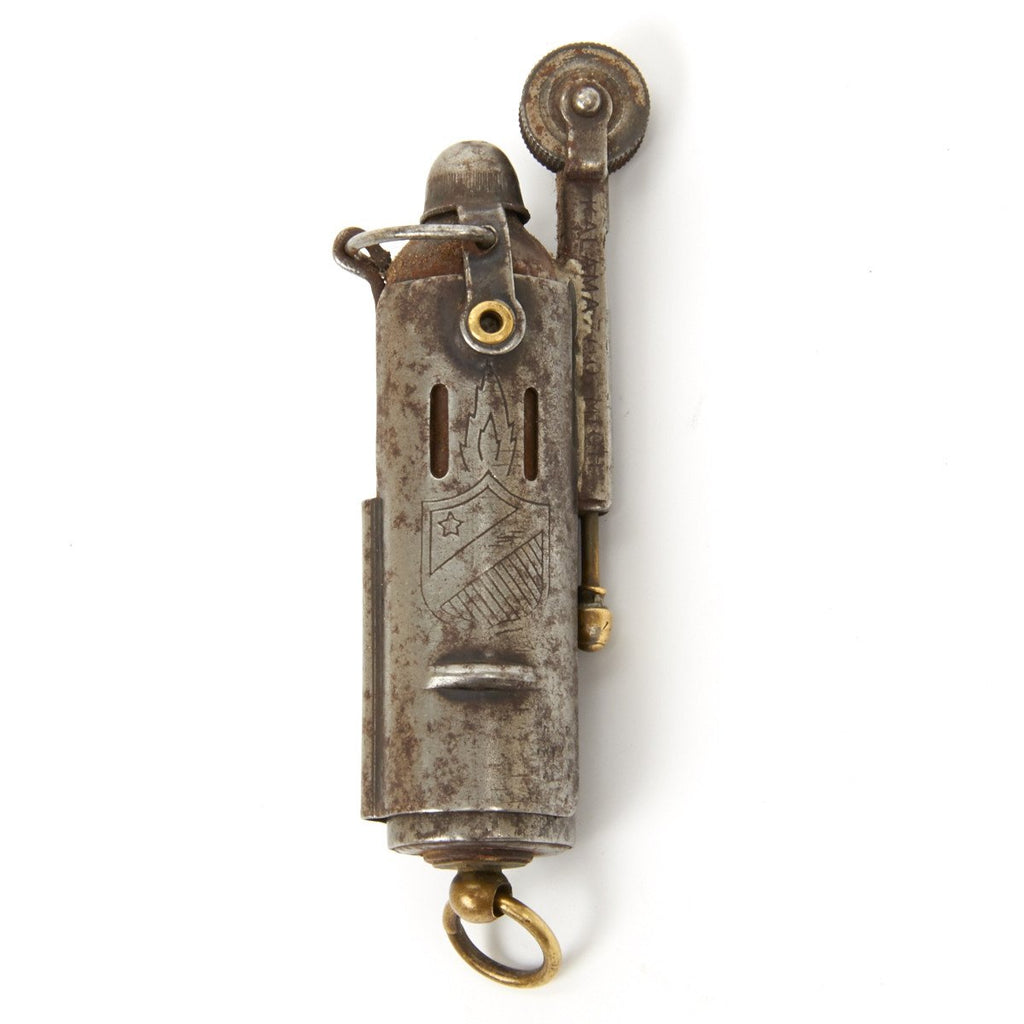 steel cigarette lighter Original U.S. WWI Steel Push Pull Tower Cigarette Lighter – International  Military Antiques