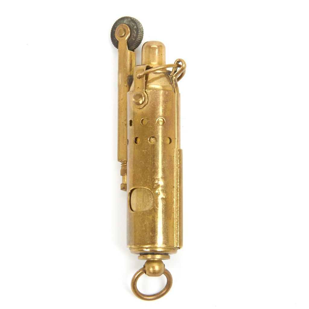 Original U.S. WWI All Brass Push Pull Tower Cigarette Lighter Original Items