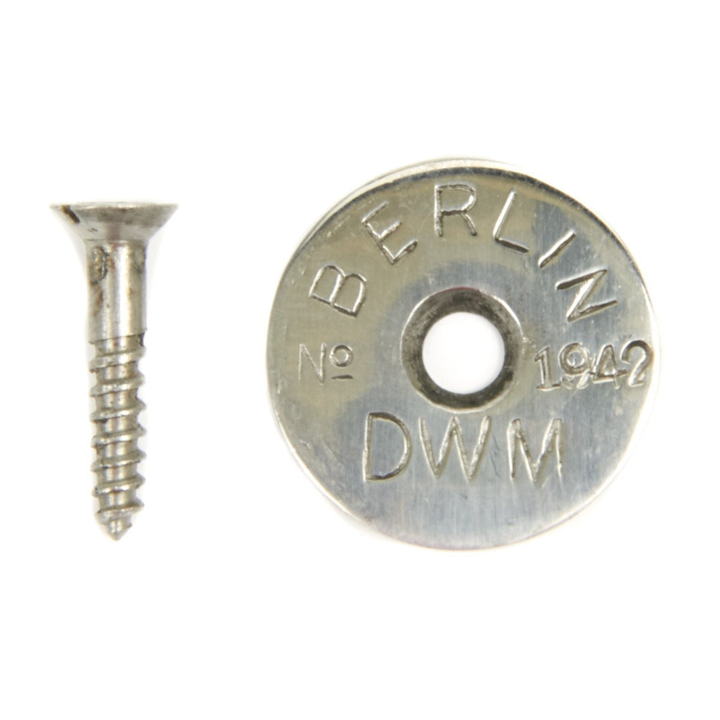 German WWII Mauser Rifle Butt Steel Marking Disc New Made Items