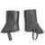 Original German 1930 Era Special Units Black Leather Boot Leggings- One Pair Original Items