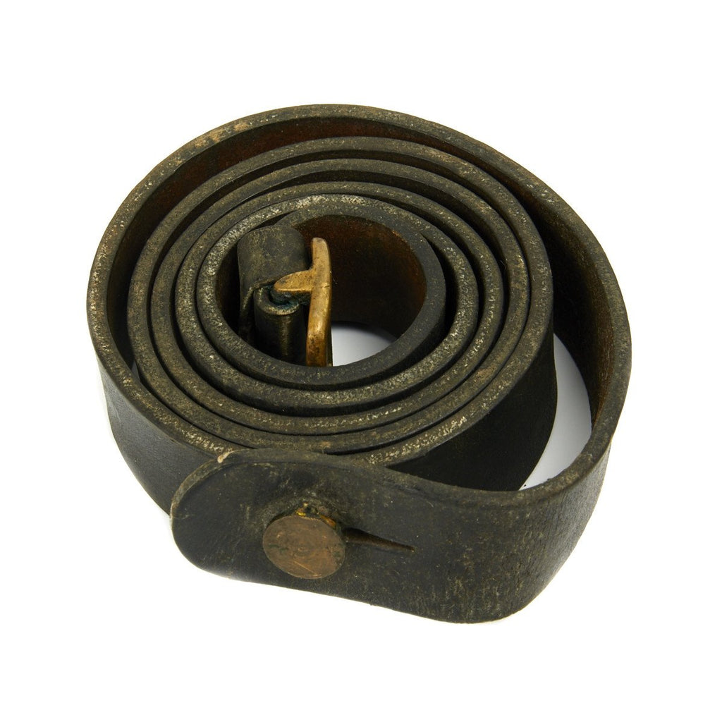 Original German WWII MG 13 Leather Sling Original Items